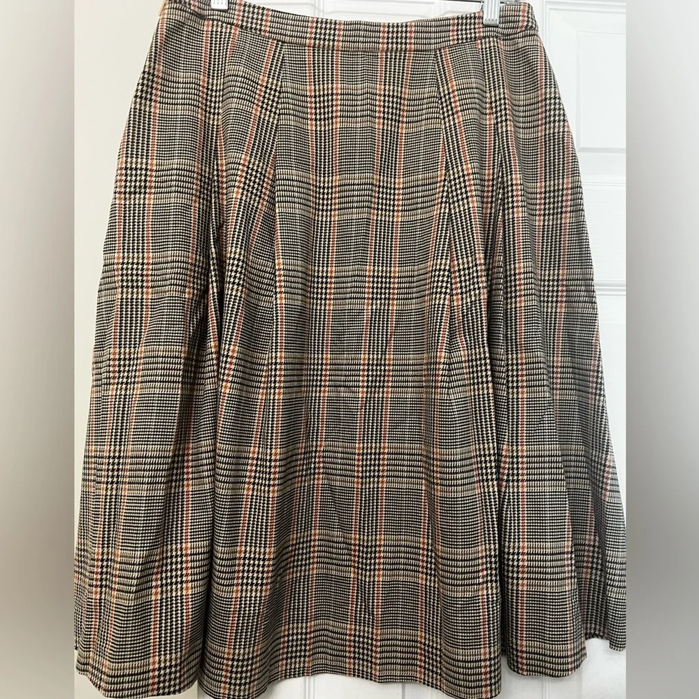 Lauren Ralph Lauren Multicolor Plaid A-Line Skirt - Picture 3 of 16